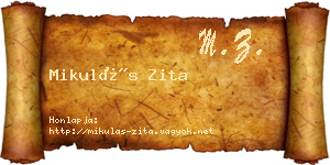 Mikulás Zita névjegykártya
