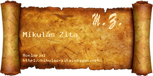 Mikulás Zita névjegykártya